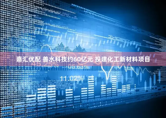 嘉汇优配 善水科技约60亿元 投建化工新材料项目